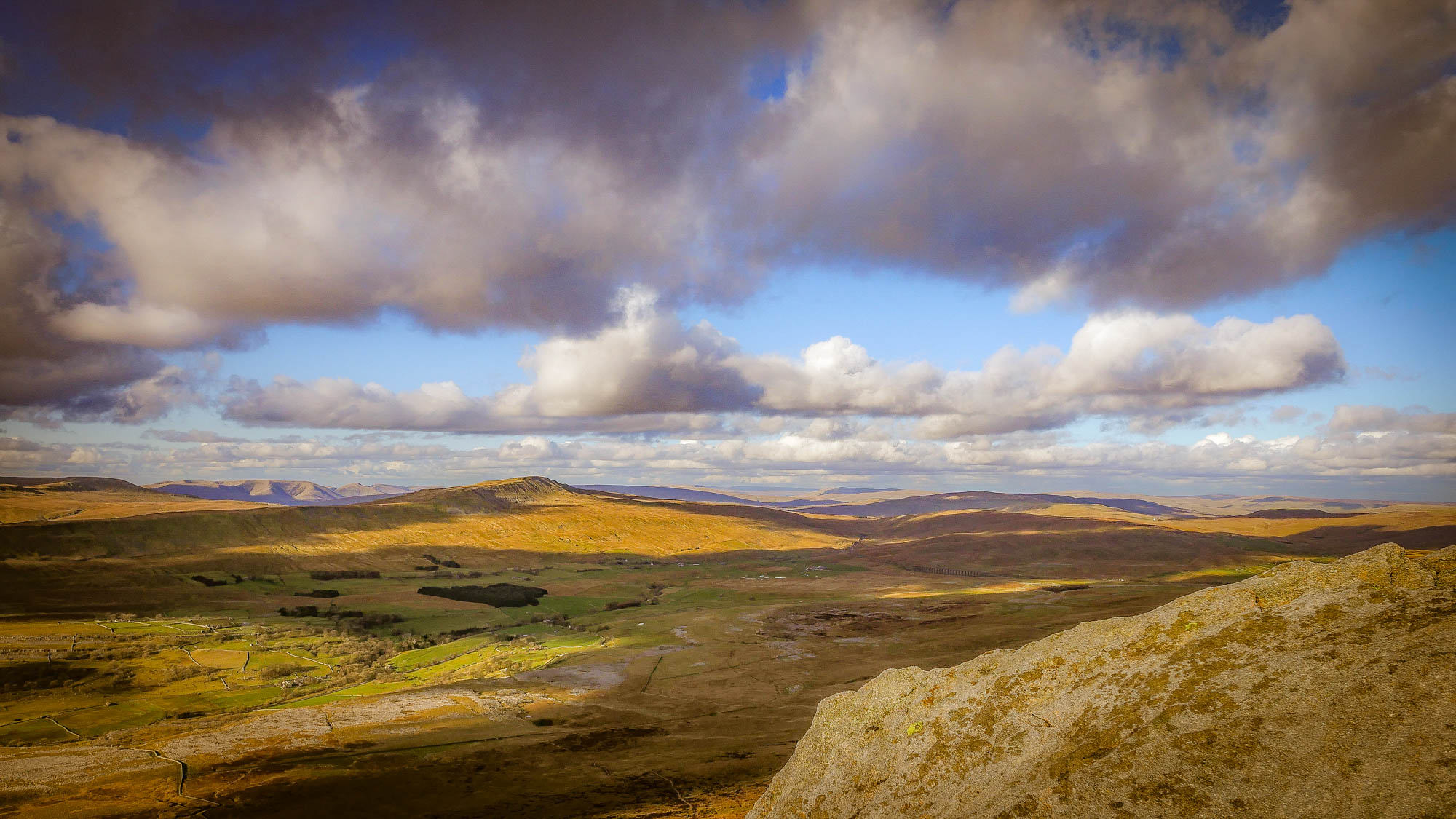 Photo of the view From Ingleborough to Whernside