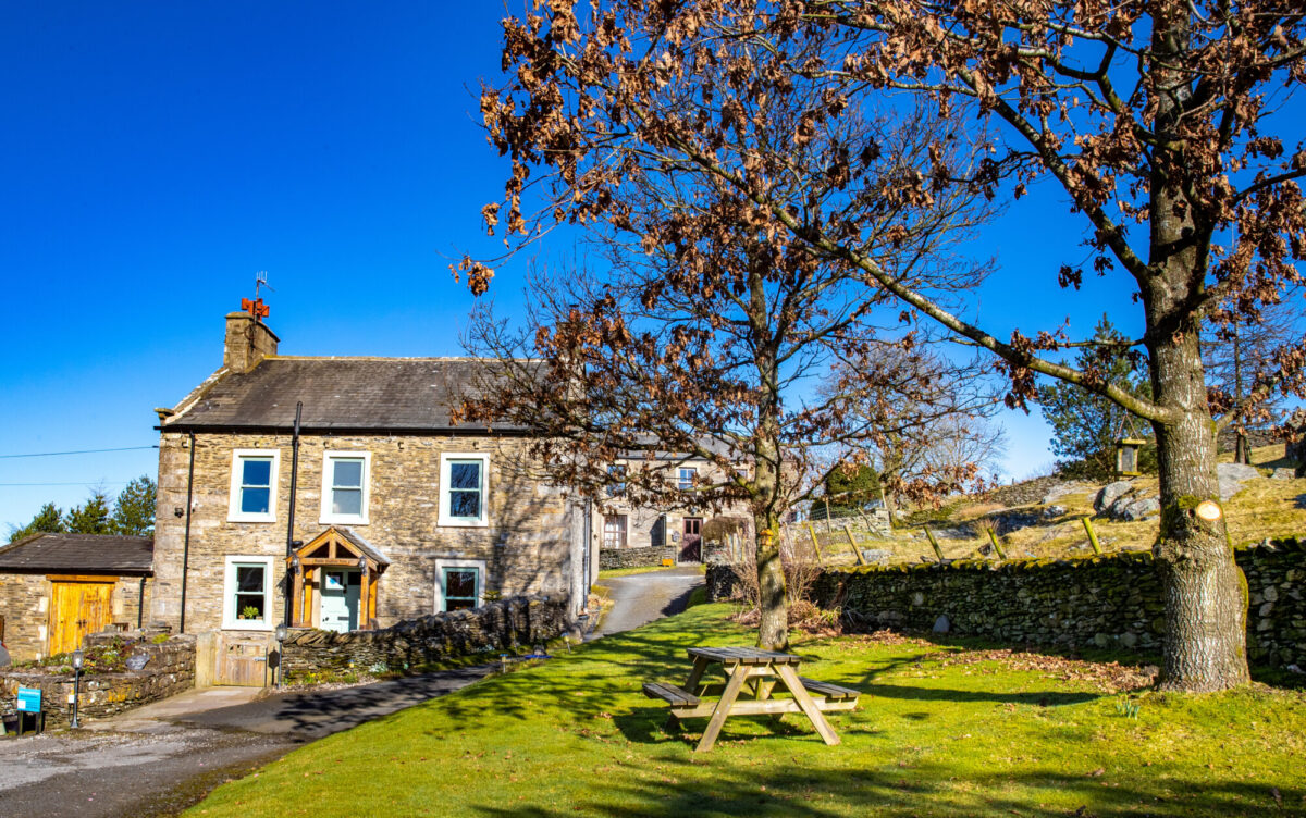 photo of the picnic tables outside middle studfold farm photo of the picnic tables outside middle studfold farm
