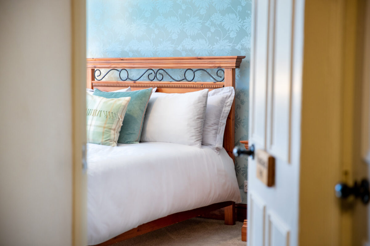 photo of the view through the door into fountains fell room